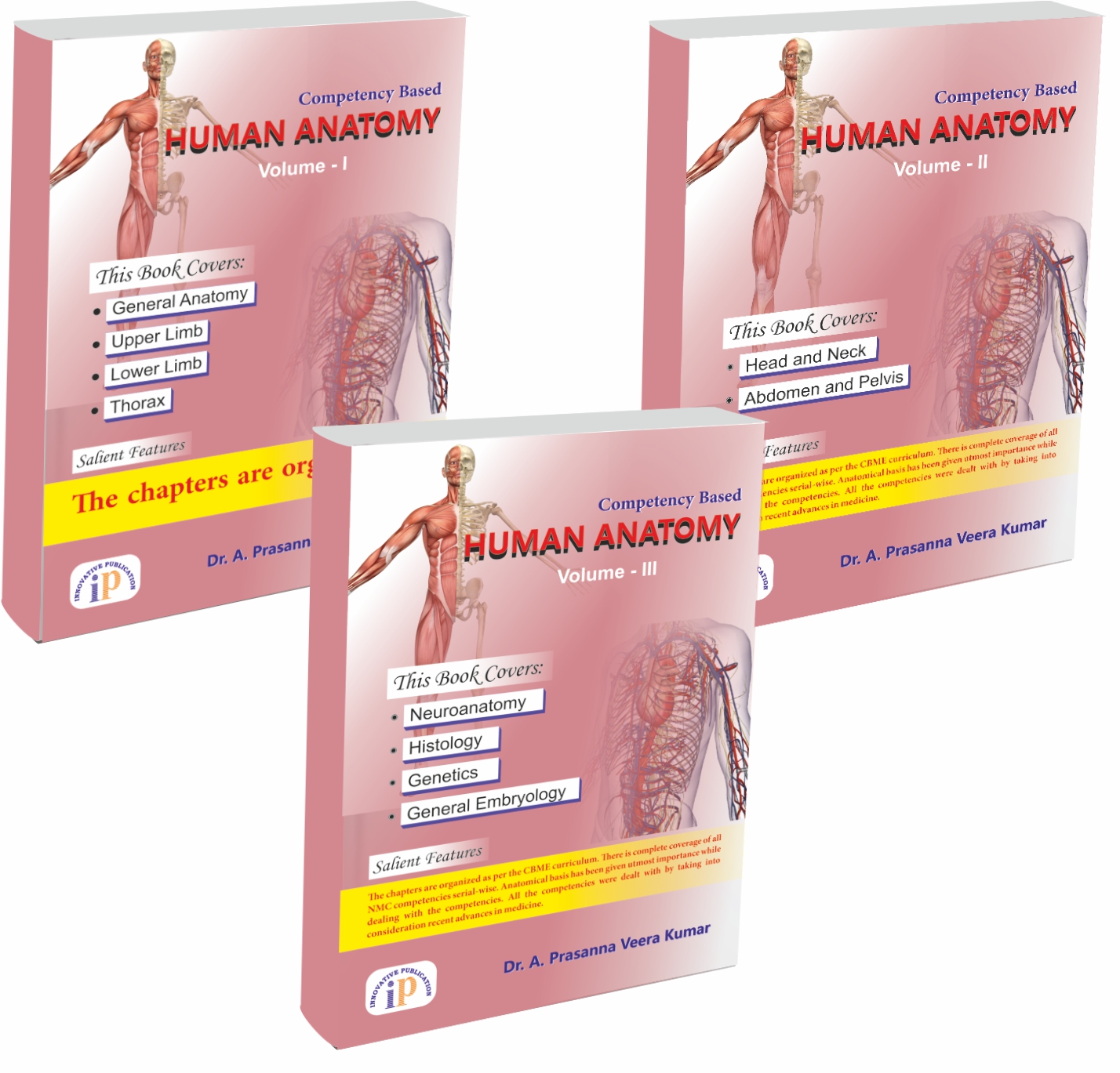 Human Anatomy Set of 3 Volumes