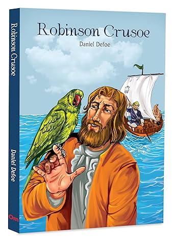 Robinson Crusoe by Daniel Defoe - colored -  A Timeless Tale of Survival, Adventure and Self