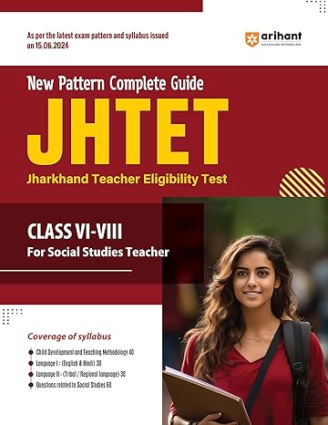 New Pattern Complete Guide- JHTET Paper (Class Vi-Viii) I For Social Studies Teacher Complete Syllabus Covered For Higher Primary Teacher