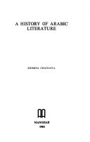 A History of Arabic Literature