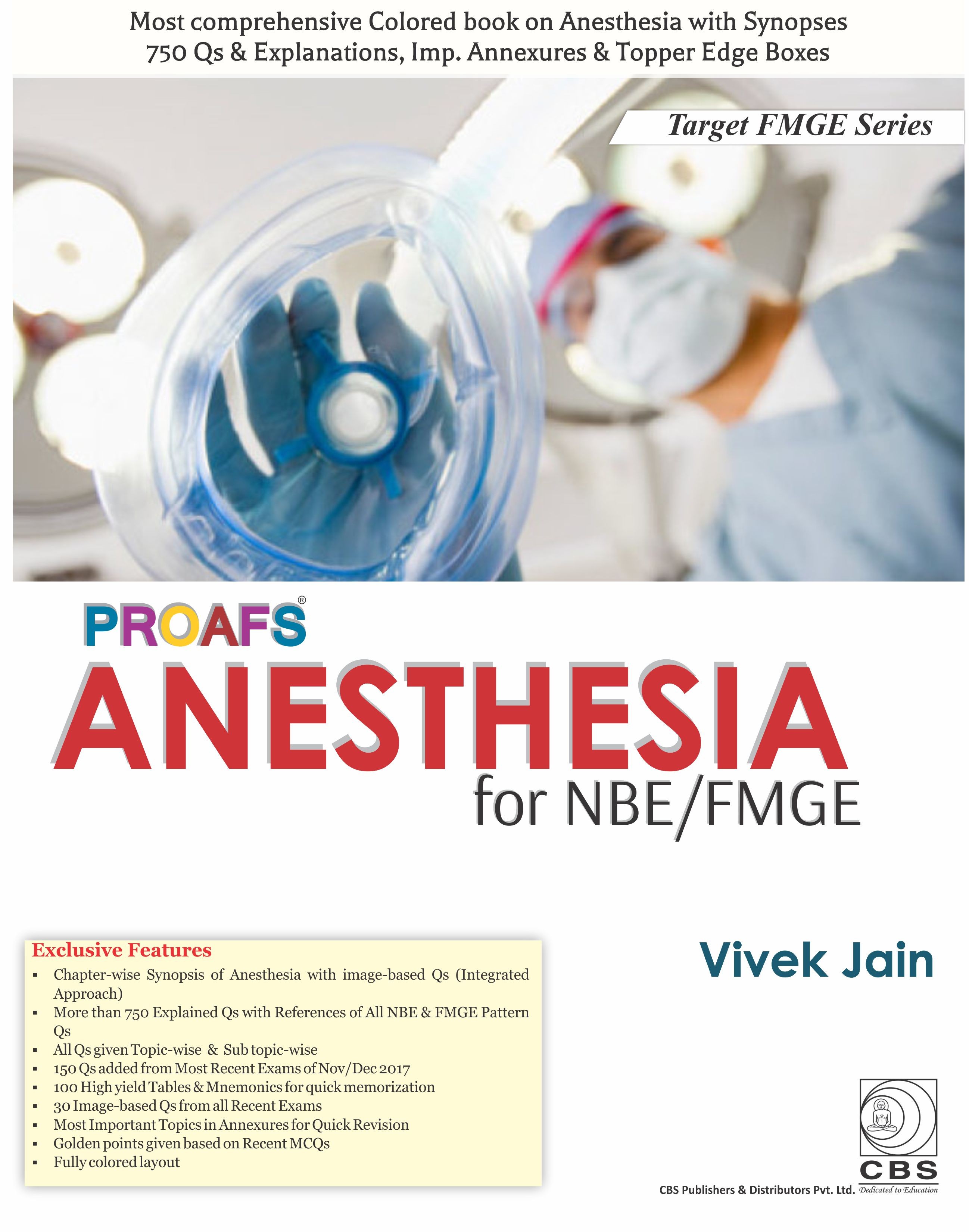 PROAFS ANESTHESIA FOR NBE FMGE (PB 2018) (TARGET FMGE SERIES)