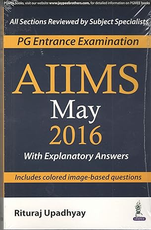 Aiims May 2016 (Pg Entrance Examination)