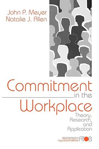Commitment in the Workplace  Theory, Research, and Application