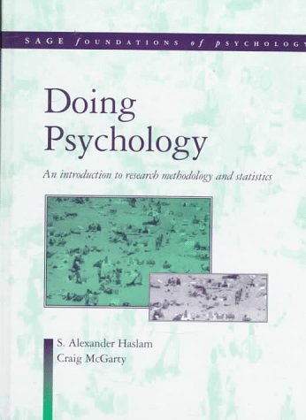 Doing Psychology  An Introduction to Research Methodology and Statistics
