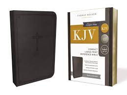 Kjv, Reference Bible, Compact, Large Print, Leathersoft, Bla