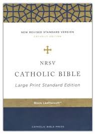 Nrsv, Catholic Bible, Standard Large Print, Leathersoft, Bla