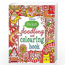 Pocket Doodling And Colouring Books: Red