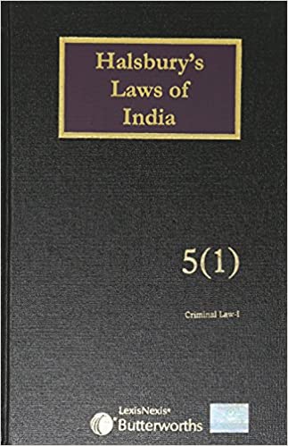Halsbury's Laws of India-Criminal Law – I; Vol 5(1)