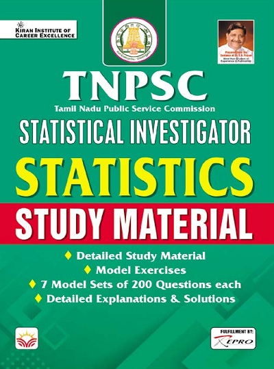 TNPSC Statistical Investigator Statistics Study Material (English Medium) (3926)