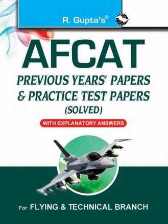 AFCAT (Air Force Common Admission Test) Previous Years' Papers & Practice Test Papers (Solved)