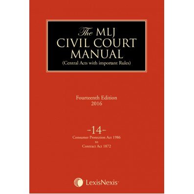 Civil Court Manual (Central Acts with important Rules); Constitution of India–Consumer Protection Act 1986 to Contract Act 1872 ; Vol 14