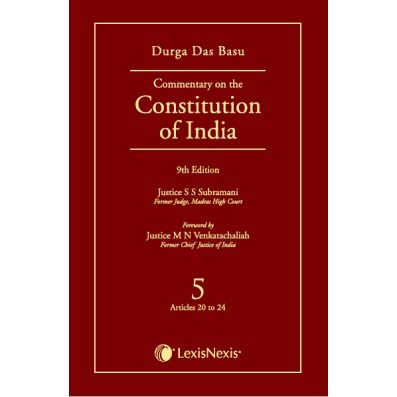 Commentary on the Constitution of India; Vol 5 ; (Covering Articles 20 to 24)
