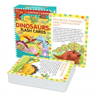 99 QUESTIONS AND ANSWERS DINOSAURS FLASH CARDS