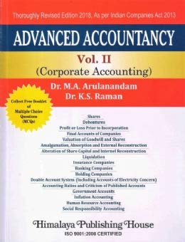 Advanced Accounting (Corporate Accounting – II)