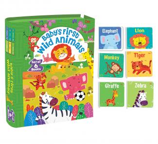 BABYS FIRST WILD ANIMALS BOX SET (SET OF 6 BOOKS)