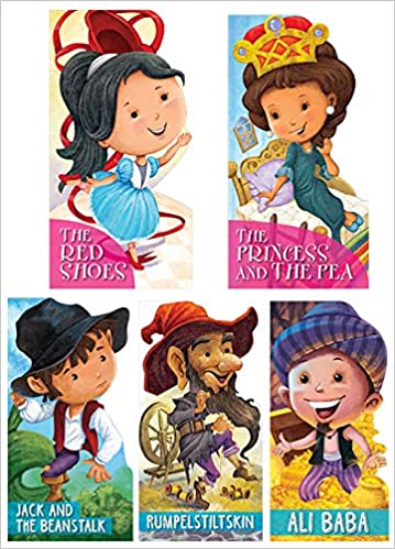 Cut  Out Story Books: Fairy Tales Pack 1 (Set of 5 Books) (RED SHOES, PRINCESS AND THE PEA, JACK AND