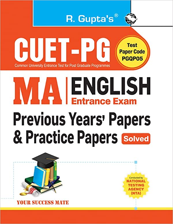 CUET-PG : M.A. English (Test Paper Code PGQP05) – Previous Years’ Papers & Practice Papers (Solved)