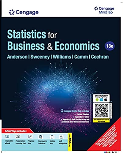 Statistics for Business & Economics with MindTap