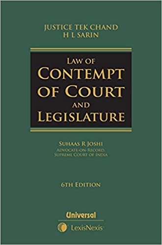 Law of Contempt of Court and Legislature