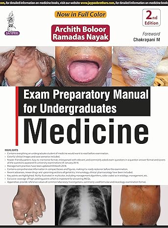 Exam Preparatory Manual for Undergraduates MEDICINE