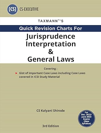 Jurisprudence Interpretation & General Laws (JIGL) | QUICK REVISION CHARTS