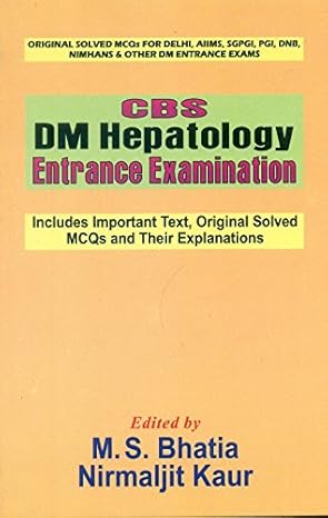 Cbs Dm Hepatology Entrance Examination (Pb 2016) 