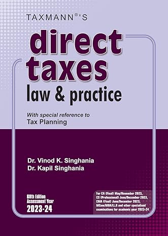 Direct Taxes Law & Practice | A.Y. 2023-24