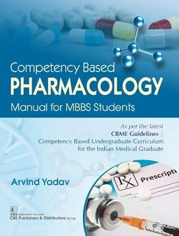 Competency Based Pharmacology Manual For Mbbs Students (Pb 2024)