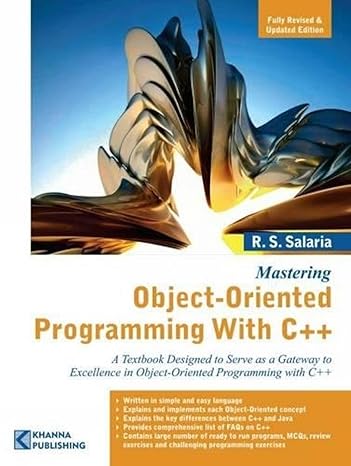 Mastering Object-Oriented Programming With C++